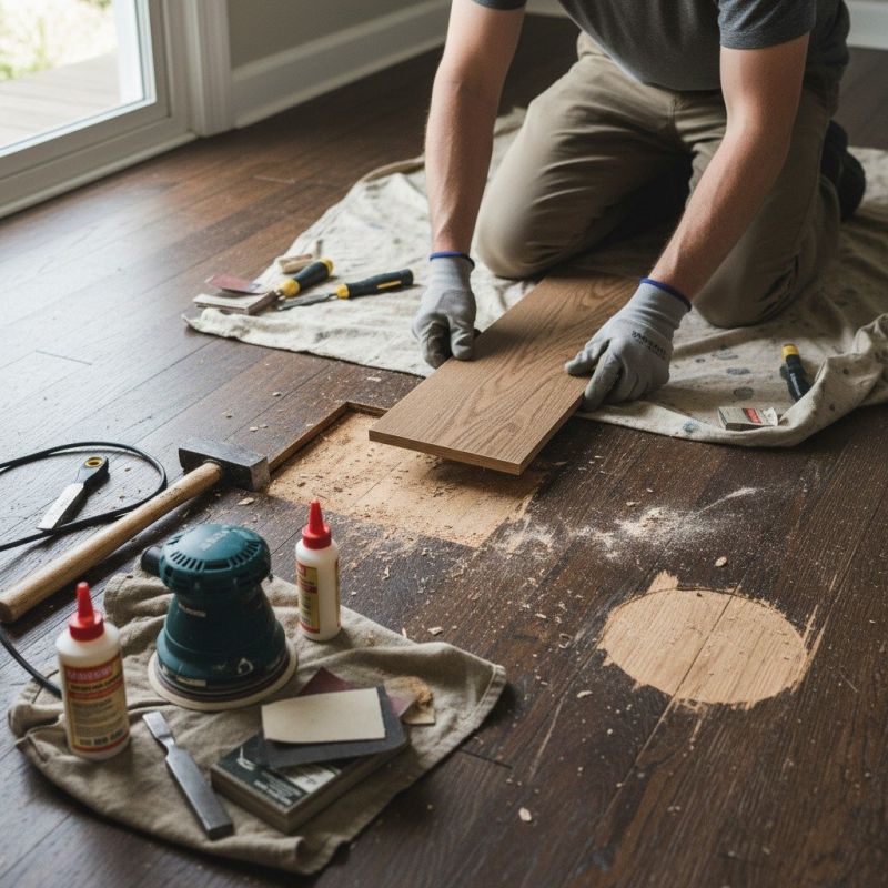 Local Hardwood Floor Repair pros at work